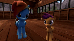 Size: 640x360 | Tagged: explicit, artist:gassipons, rainbow dash, scootaloo, 3d, animated, anus, burp, butt, enjoying farts, face fart, fart, fart fetish, female, fetish, foalcon, g4, genitals, imported from derpibooru, indoors, lesbian, mare, nudity, pegasus, pony, rainbutt dash, scootabutt, ship:scootadash, shipping, sound, source filmmaker, visible sniffing, vulva, webm