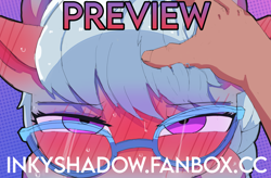 Size: 2422x1592 | Tagged: questionable, artist:inkyshadow, silver spoon, advertisement, blush lines, blushing, earth pony, fanbox, foal, foalcon, g4, glasses, human, implied foalcon, implied human on pony action, implied interspecies, implied oral, implied sex, imported from derpibooru, looking at you, pony, preview
