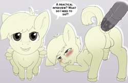 Size: 3300x2150 | Tagged: explicit, artist:inprogress, age difference, anal, anus, ass up, balls, blushing, bucktooth, butt, chest fluff, colt, dialogue, english, enjoying, eyelashes, face down ass up, featherweight, femboy, foal, foalcon, g4, gay, genitals, horsecock, imported from derpibooru, large penetration, looking at you, looking up, looking up at you, male, moaning, moaning in pleasure, nudity, open mouth, pegasus, penetration, penis, plap, plot, pony, precum, sex, short mane, size difference, solo focus, stallion, stallion on colt, teeth, text, tricked, unshorn fetlocks, wide hips