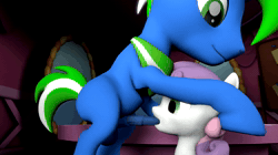 Size: 1920x1080 | Tagged: explicit, artist:newday, sweetie belle, oc, oc:steel spark, 3d, age difference, animated, balls, blowjob, canon x oc, carousel boutique, creampie, cum, cum in mouth, cumming, facefuck, female, filly, foal, foalcon, g4, genitals, horn, horsecock, imported from derpibooru, indoors, male, no sound, nudity, oral, oral creampie, orgasm, penis, pony, sex, shipping, source filmmaker, stallion, stallion on filly, straight, unicorn, webm