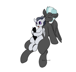 Size: 1754x1640 | Tagged: explicit, artist:bun_burst, age difference, brothers, colt, cum, cumming, duo, duo male, erection, foal, foalcon, g4, gay, genitals, height difference, horsecock, imported from derpibooru, incest, male, masturbation, nudity, older, older male, pegasus, penis, pony, rumble, ship:rumblelane, shipping, sibling incest, siblings, simple background, size difference, smaller male, stallion, stallion on colt, thunderlane, tongue out, white background, younger male