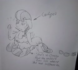 Size: 3383x3060 | Tagged: explicit, artist:fandiamond, diamond tiara, silver spoon, analingus, braid, confused, duo, duo female, earth pony, female, filly, filly on filly, foal, foalcon, funny porn, g4, genitals, glasses, implied cunnilingus, implied oral, implied sex, imported from derpibooru, jewelry, lesbian, lineart, nudity, oral, pony, pony on pony action, sex, ship:silvertiara, shipping, spoon, text, tiara, traditional art, vulva, wrong hole