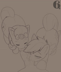 Size: 2644x3137 | Tagged: explicit, artist:6i6as, scootaloo, sweetie belle, blowjob, foalcon, g4, genitals, group sex, horn, human, imported from derpibooru, interspecies, nudity, oral, pegasus, penis, pony, pony on human action, sex, threesome, trio, unicorn