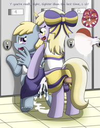Size: 3334x4267 | Tagged: explicit, artist:pvryohei, an egg being attacked by sperm, balls, cheerleader, chirpy hooves, clitoris, clothes, creampie, cum, cum inflation, cumming, dialogue, dildo, dinky hooves, egg cell, female, foal, foalcon, futa, futa chirpy hooves, futa dinky hooves, futa filly, futa filly on futa filly, futa on futa, g4, herm, herm on herm, imported from derpibooru, impregnation, incest, inflation, internal cumshot, intersex, looking at each other, looking back, magic, nudity, penetration, penis, pony, school uniform, schoolgirl, sex, sex toy, siblings, sisters, spermatozoon, vagina, vaginal, vaginal secretions, x-ray