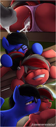 Size: 600x1366 | Tagged: explicit, artist:jcosneverexisted, oc, oc:cherry bomb, oc:tony, aftersex, comic, creampie, creampie-eating, cum, cunnilingus, female, filly, foal, foalcon, horsecock, imported from derpibooru, male, nudity, oc only, oral, patreon, penetration, penis, pony, reward, sex, stallion, stallion on filly, straight, vagina, vaginal, vaginal creampie