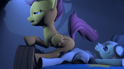 Size: 1280x720 | Tagged: explicit, artist:cryotimberwolf, scootaloo, 3d, animated, bed, colt, colt on filly, creampie, cum, dry orgasm, dry vaginal orgasm, female, filly, flank, foal, foalcon, g4, hands free, imported from derpibooru, lying, male, no sound, nudity, on back, penetration, penis, pony, pony on pony action, reverse cowgirl, rumble, sex, ship:rumbloo, shipping, source, source filmmaker, straight, tongue out, vaginal, webm