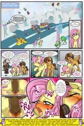 Size: 1116x1673 | Tagged: explicit, grimdark, artist:anibaruthecat, fluttershy, comic:cluttercrash, abuse, advertisement, ahegao, bedroom eyes, bleeding, blood, blowjob, blushing, blushing profusely, bully, bullying, colt, colt on filly, comic, crying, dat assershy, defloration, dialogue, dumbbell, eyes closed, female, femsub, filly, filly on colt, floppy ears, flutterbuse, flutterbutt, fluttershy gets all the stallions, foal, foalcon, forced, forced blowjob, forced oral, g4, hoops, horsecock, human vulva on pony, imported from derpibooru, looking at each other, male, maledom, medial ring, nudity, open mouth, oral, penis, pony, rape, reality ensues, sex, sex noises, spitroast, spread wings, straight, submissive, teaser, the ass was fat, threesome, tongue out, vaginal secretions, wimp, wingboner, wings, younger