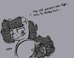 Size: 939x735 | Tagged: explicit, artist:hipsanon, oc, oc:ruby rouge, anus, blushing, colt quest, dialogue, dildo, female, filly, finally lewd for ruby, foal, foalcon, from behind, imported from derpibooru, insertion, lip bite, masturbation, nudity, oc only, pony, sex toy, solo, solo female, vaginal insertion, vaginal secretions, vibrator, vulva