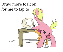 Size: 1408x1152 | Tagged: explicit, artist:dragonlover69, scootaloo, oc, oc:dragonlover69, age difference, balls, canon x oc, computer mouse, female, filly, foal, foalcon, g4, imported from derpibooru, male, nudity, penetration, pony, scoover, sex, size difference, stallion, stallion on filly, straight, text, vaginal