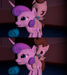 Size: 1920x2160 | Tagged: questionable, artist:papadragon69, princess flurry heart, 2 panel comic, 3d, ahegao, all fours, baby, babycon, bedroom eyes, comic, comparison, diaper, doggy style, eyes rolling back, female, foalcon, from behind, g4, imported from derpibooru, male, moan, moaning, moaning in pleasure, open mouth, pacifier, penetration, pony, pound cake, sex, ship:poundflurry, shipping, softcore, source filmmaker, spread wings, straight, vaginal, wingboner, wings