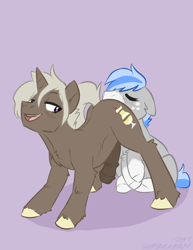 Size: 972x1258 | Tagged: explicit, artist:shamrockpony, oc, oc:frozen mudslide, oc:silver shaper, age difference, analingus, analingus on male, butt, colt, colt on stallion, earth pony, erection, foal, foalcon, freckles, gay, horsecock, imported from derpibooru, male, male on male analingus, nudity, oc only, oral, penis, plot, pony, pony on pony action, reverse foalcon, sex, silverslide, stallion, unicorn, unshorn fetlocks