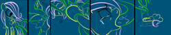 Size: 9568x1968 | Tagged: explicit, grimdark, artist:justanotherponyartblog, fluttershy, anal, anal insertion, blowjob, comic, cum, female, filly, foal, foalcon, g4, imported from derpibooru, insertion, just another pony art blog, lineart, nudity, oral, penetration, penis, pony, rape, sex, solo, solo female, tentacle blowjob, tentacle porn, tentacle rape, tentacles, tentacles on female, vaginal, vaginal insertion