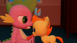 Size: 1920x1080 | Tagged: explicit, artist:papadragon69, spike, 3d, babycon, blowjob, dragon, female, foalcon, g4, imported from derpibooru, male, nudity, oral, penis, pumpkin cake, sex, ship:pumpkinspike, source filmmaker, straight