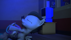 Size: 3840x2160 | Tagged: explicit, artist:viranimation, princess flurry heart, 3d, baby, babycon, blowjob, camera, cock nursing, colt, colt on filly, diaper, female, filly, foal, foalcon, g4, high res, imported from derpibooru, male, nudity, oral, penis, pipsqueak, pony, rumble, sex, shady daze, source filmmaker, straight, voyeur, voyeurism