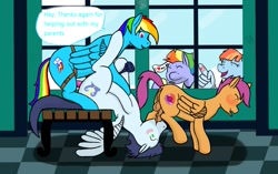 Size: 1237x779 | Tagged: explicit, artist:wyntermoon, rainbow dash, scootaloo, anal insertion, blowjob, blushing, bow hothoof, cheering, female, female on male, foalcon, futa, futa on male, futa scootaloo, g4, group sex, herm, imported from derpibooru, insertion, intersex, locker room, male, masturbation, nudity, oral, peeking, pegasus, pegging, penetration, penis, pony, rainbow dash's parents, scootasoarin, seat, sex, sex toy, ship:soarindash, ship:windyhoof, shipping, soarin', straight, strapon, threesome, watching, windy whistles, wonderbolts