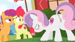 Size: 3840x2160 | Tagged: explicit, artist:dtcx97, apple bloom, scootaloo, sweetie belle, anatomically correct, anus, bedroom eyes, begging, blushing, butt, clitoris, cutie mark, cutie mark crusaders, dock, earth pony, estrus, exhibitionism, eyes closed, female, female focus, filly, foal, foalcon, frustrated, frustration, g4, high res, horny, imported from derpibooru, nudity, pegasus, pleading, plot, ponut, pony, presenting, public nudity, school, scrunchy face, sexual frustration, snorting, solo focus, spread wings, the cmc's cutie marks, unicorn, vaginal secretions, vaginal secretions trail, vulva, vulvar winking, wall of tags, wallpaper, wallpaper for the fearless, wings