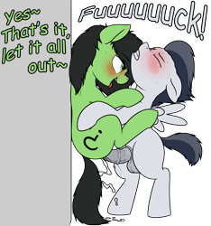 Size: 2540x2711 | Tagged: explicit, artist:crade, artist:smoldix, oc, oc:filly anon, against wall, ahegao, blushing, blushing profusely, canon x oc, colt, colt on filly, comic sans, creampie, cum, cumming, derpibooru exclusive, dialogue, encouragement, encouraging, eyes closed, female, filly, floppy ears, foal, foalcon, g4, gritted teeth, high res, horsecock, imported from derpibooru, let it all out, looking at you, looking down, male, nudity, open mouth, orgasm, penetration, penis, pony, pony on pony action, rumble, sex, sex noises, simple background, spread wings, straight, straight shota, suspended congress, sweat, sweatdrop, sweating profusely, tongue out, transparent background, vaginal, vaginal secretions, wingboner, wings