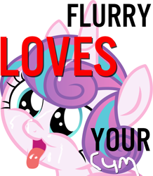 Size: 897x1029 | Tagged: explicit, artist:sollace, princess flurry heart, babycon, cum, cum on hair, cum on tongue, edit, excited, facial, female, foalcon, g4, happy, implied straight, imported from derpibooru, meme, open mouth, pony, show accurate, simple background, solo, solo female, tongue out, vector, we are going to hell, white background