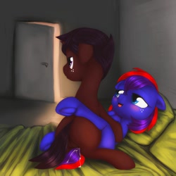 Size: 1202x1200 | Tagged: explicit, artist:darkstylerz, oc, oc:cherry wood, oc:silent knight, balls, colt, colt on filly, commission, creampie, cum, earth pony, female, filly, foal, foalcon, freckles, frog (hoof), hooves, imported from derpibooru, male, mare, missionary position, nudity, oc only, oc x oc, penetration, pony, sex, shipping, source needed, straight, underhoof, unicorn, useless source url, vaginal