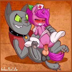Size: 1500x1500 | Tagged: explicit, grimdark, artist:anibaruthecat, oc, oc:sparkle star, balls, canine penis, canon x oc, clitoris, clothed sex, clothes, crying, diamond dog, diamond dog on pony action, dubious consent, female, foalcon, g4, gritted teeth, hat, human vulva on pony, imported from derpibooru, interspecies, knot, legwear, male, nudity, nurse, nurse hat, nurse outfit, penetration, penis, pony, rape, rough sex, rover, sex, shirt, shirt lift, stockings, straight, tears of pain, thigh highs, vaginal, vein, veiny cock, vulva, vulvar winking