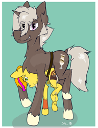Size: 2263x2950 | Tagged: explicit, artist:starrypallet, oc, oc:frozen mudslide, oc:obsolete tech, age difference, anal, belly riding, chest fluff, colt, foal, foalcon, from behind, gay, high res, horsecock, imported from derpibooru, male, nudity, oc only, oc x oc, penetration, penis, pony, pony on pony action, sex, shipping, simple background, size difference, stallion, stallion on colt, unicorn, unshorn fetlocks