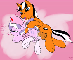 Size: 6000x4900 | Tagged: explicit, artist:littlenaughtypony, diamond tiara, oc, oc:ever harmon, absurd resolution, ahegao, alternate version, balls, canon x oc, clothes, creampie, crotchboobs, cum, cum version, cumming, drool, drool string, earth pony, female, filly, foal, foalcon, from behind, g4, heart, heart eyes, horsecock, imported from derpibooru, legwear, licking, licking lips, male, mare, nipples, nudity, nurse outfit, open mouth, orgasm, penetration, penis, pony, sex, shivering, socks, stallion, stallion on filly, straight, thigh highs, tongue out, unicorn, vaginal, vaginal secretions, vulva, wingding eyes