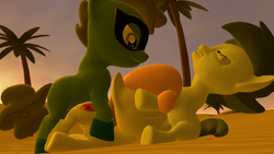 Size: 1920x1080 | Tagged: explicit, grimdark, artist:cryotimberwolf, sweetie belle, 3d, blowjob, desert, doggy style, fainted, female, foalcon, from behind, g4, gmod, group sex, humdrum, humdrum costume, humdrumbelle, imported from derpibooru, male, nudity, oasis, oral, palm tree, passed out, penetration, penis, pony, power ponies, rape, sand, sex, sexy, shady daze, ship:shadybelle, straight, sun, threesome, tree, unconscious, vaginal
