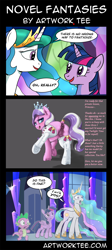 Size: 1600x3571 | Tagged: explicit, artist:dankflank, artist:ecartoonman, diamond tiara, princess celestia, spike, twilight sparkle, alicorn, anatomically correct, anus, celestial advice, clothes, comic, dark genitals, dock, dragon, earth pony, edit, exploitable meme, female, filly, foal, foalcon, fuck yes, g4, imported from derpibooru, legwear, lifted leg, mare, meme, my little pony: friendship is magic, nudity, ponut, pony, socks, tail, there is no wrong way to fantasize, thigh highs, twilight is a foal fiddler, vulva, white stockings