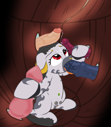 Size: 3500x4000 | Tagged: explicit, artist:theonewithoutaname, oc, oc:desta, belly button, belly piercing, bellyring, blowjob, blushing, blushing profusely, canine penis, chest fluff, crotchboobs, cum barrel, double hoofjob, drool, ear piercing, earring, eyebrow piercing, eyes rolling back, female, femsub, filly, foal, foalcon, genital piercing, glory hole, hoofjob, horsecock, human, human male, human male on filly, human on pony action, human penis, imported from derpibooru, interspecies, jewelry, male, maledom, nipple piercing, nipples, nose piercing, nose ring, nudity, oc only, oral, penis, piercing, pony, precum, red eyes, sex, stallion, stallion on filly, straight, submissive, teat piercing, teats, tongue out, vulva, zebra, zebra oc