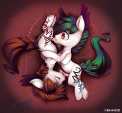 Size: 1400x1307 | Tagged: explicit, artist:xennos, oc, oc:prince aurora, oc:seraphim, 69 position, balls, belly button, blowjob, brother, brothers, colt, colt on colt, creampie, cum, cum in mouth, cumming, cute, cute porn, foal, foalcon, gay, horsecock, imported from derpibooru, incest, lineart, lying down, male, nudity, oc only, oc x oc, on side, oral, oral creampie, orgasm, penis, pony, reasonably sized genitals, reasonably sized penis, reverse foalcon, sex, shipping, siblings, sketch, tongue out, twincest, twins