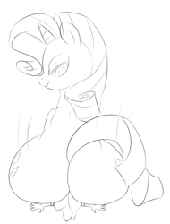 Size: 1172x1544 | Tagged: questionable, artist:digitaldomain123, rarity, spike, butt, dragon, duo, duo male and female, edit, facesitting, facesitting on spike, female, foalcon, g4, imported from derpibooru, male, monochrome, plot, pony, rearity, ship:sparity, shipping, simple background, squishy, straight, white background