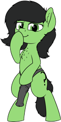 Size: 1073x2125 | Tagged: explicit, artist:smoldix, oc, oc:filly anon, bipedal, chest fluff, cutie mark, derpibooru exclusive, dildo, earth pony, female, filly, foal, foalcon, horsecock dildo, imminent rape, imminent sex, imported from derpibooru, lidded eyes, looking at you, oc only, pony, sex toy, simple background, smiling, smug, solo, solo female, strapon, transparent background