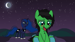 Size: 1440x810 | Tagged: explicit, princess luna, oc, oc:filly anon, artist needed, dream, female, filly, foal, foalcon, g4, imported from derpibooru, offscreen character, pony, sex