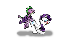 Size: 2520x1418 | Tagged: explicit, artist:jrapcdaikari, rarity, spike, ahegao, cum, cumming, dragon, female, foalcon, from behind, g4, imported from derpibooru, male, open mouth, sex, ship:sparity, shipping, straight, straight shota