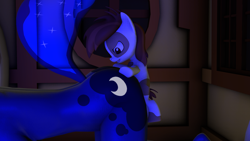 Size: 1920x1080 | Tagged: questionable, artist:papadragon69, princess luna, 3d, age difference, all fours, anthro, anthro on pony action, doggy style, foalcon, from behind, g4, imported from derpibooru, interspecies, male, pipsqueak, pony, sex, ship:lunapip, shipping, size difference, softcore, source filmmaker, straight, this will spark a nationwide outrage