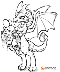 Size: 1257x1500 | Tagged: explicit, artist:smudge proof, spike, anal, anal orgasm, anthro, anthro dragon, breasts, cum, delicious flat chest, dragon, foalcon, fourth wall, futa, futa on male, futa princess ember, futadom, g4, imported from derpibooru, intersex, looking at you, male, nipples, nudity, orgasm, patreon, patreon logo, penetration, princess ember, sex, ship:emberspike, shipping, size difference, sketch