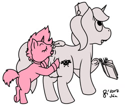 Size: 1300x1100 | Tagged: explicit, artist:sengrisane, oc, oc:dazzle dust, oc:smudge proof, age difference, analingus, analingus on male, anus, balls, butt, female, female on male, female on male analingus, filly, filly on stallion, foal, foalcon, genitals, imported from derpibooru, male, nudity, oc only, oral, plot, pony, sex, stallion, straight, surprise buttsex, surprise sex