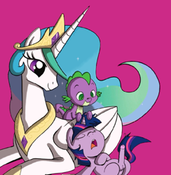 Size: 750x768 | Tagged: explicit, editor:sportifli, princess celestia, spike, twilight sparkle, dragon, edit, erection, eyes closed, filly, filly twilight sparkle, foal, foalcon, foreskin, futa, futa twilight sparkle, g4, human penis, idw, imported from derpibooru, intersex, low res image, nudity, on back, op wants attention, open mouth, penis, pony pillow, prone, simple background, sleeping, smiling