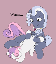 Size: 914x1040 | Tagged: explicit, artist:dragonlover69, sweetie belle, cum, cumming, earth pony, female, filly, foal, foalcon, g4, hoity toity, hoitybelle, imported from derpibooru, male, missing accessory, penetration, pony, sex, stallion, stallion on filly, straight, unicorn, vaginal