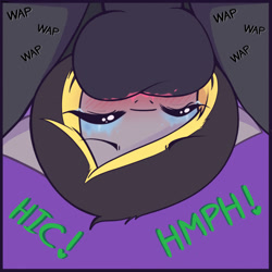 Size: 1280x1280 | Tagged: explicit, artist:regolithart, oc, oc:aero, oc:warden, age difference, blowjob, colt, crossdressing, dead source, eyes closed, facefuck, father and child, father and son, foal, foalcon, gay, imported from derpibooru, incest, makeup, male, male focus, nudity, oc only, offspring, oral, parent:derpy hooves, parent:oc:warden, parents:canon x oc, parents:warderp, part of a series, part of a set, pegasus, penis, pony, running makeup, sex, shipping, solo focus, stallion, stallion on colt, style emulation, throat swabbing, unicorn