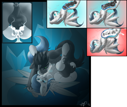 Size: 3426x2895 | Tagged: explicit, artist:ze-dusty, oc, oc:gale frostheart, oc:iratus arcana, abdominal bulge, anus, braces, cervical penetration, creampie, cum, cum inflation, cumming, daddy kink, derpibooru exclusive, dock, female, filly, foal, foalcon, high res, horsecock, imported from derpibooru, inflation, internal, internal cumshot, knot, knotted horsecock, knotting, male, missionary position, not incest, nudity, oc only, oc x oc, offscreen character, penetration, penis, ponut, sex, shipping, size difference, straight, vaginal, vaginal secretions, who needs organs?, x-ray
