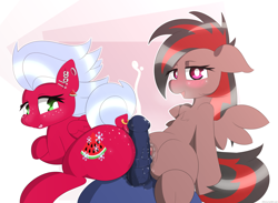 Size: 4098x3000 | Tagged: explicit, artist:n0nnny, oc, oc:feather bliss, oc:kali, oc:melon frost, bedroom eyes, blushing, butt, commission, cum, cumming, dock, dock piercing, double grinding, ear piercing, female, female oc, ffm threesome, foalcon, group sex, high res, hotdogging, imported from derpibooru, intercrural sex, looking at you, male, mare, mare oc, nudity, oc only, oc x oc, open mouth, pegasus, pegasus oc, piercing, plot, pony, pony oc, pseudoincest, rubbing, sex, shipping, spread wings, straight, threesome, tongue out, vaginal secretions, vaginal secretions trail, vulva, wings