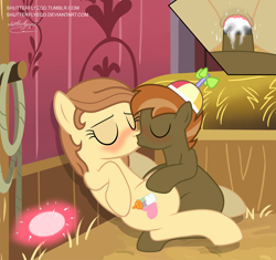 Size: 2056x1935 | Tagged: explicit, artist:shutterflyeqd, button mash, oc, oc:cream heart, age difference, an egg being attacked by sperm, barn, bedroom eyes, blushing, breeding, butt, canon x oc, clitoris, colt, colt on mare, creampie, cum, cumming, dark genitals, dripping, duo, earth pony, earth pony oc, egg cell, eyes closed, female, foal, foalcon, g4, hands free, happy, happy sex, imported from derpibooru, impregnation, inbreeding, incest, internal cumshot, kiss on the lips, kissing, male, mare, milf, milf breeding, missionary position, mother, mother and child, mother and son, nudity, orgasm, orgasm cumshot, penetration, penis, plot, pony, pony on pony action, romantic, sex, ship:buttoncest, shipping, show accurate, show accurate porn, signature, simultaneous orgasm, son, spermatozoon, spreading, straight, straight shota, vaginal, vaginal creampie, vaginal orgasm, vaginal secretions, vector, vulva, x-ray, young