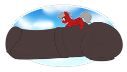 Size: 3000x1708 | Tagged: explicit, artist:chillyphillix, oc, oc:cloud weaver, balls, balls on floor, big balls, big penis, foalcon, horsecock, hyper, hyper penis, imported from derpibooru, impossibly large balls, impossibly large penis, lying on cock, male, nudity, oc only, penis, pony, simple background, solo, solo male, transparent background, young