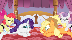 Size: 1161x653 | Tagged: explicit, artist:cheesepuffs, apple bloom, applejack, rarity, sweetie belle, adult, ahegao, applecest, bedroom eyes, bloomdom, blushing, commission, dildo, doubleheaded dildo, earth pony, eyes closed, eyes rolling back, eyeshadow, female, female orgasm, filly, filly on mare, fluids, foal, foalcon, foaldom, forced, from behind, g4, gritted teeth, imported from derpibooru, incest play, incest swap, insertion, lesbian, looking down, makeup, mare, moan, moaning, moaning in pleasure, now kiss, nudity, open mouth, orgasm, panting, penetration, pony, raised eyebrow, raricest, reverse foalcon, semi-incest, sex, sex toy, ship:raribelle, ship:raribloom, ship:sweetiebloom, ship:sweetiejack, shipping, show accurate, show accurate porn, sibling swap, siblings, sister swapping, sisters, strapon, surprised, sweetiedom, tongue out, unicorn, vaginal insertion, vaginal orgasm, vaginal secretions, wet