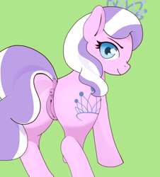 Size: 1808x2000 | Tagged: explicit, artist:sportifli, diamond tiara, alternate version, anus, butt, derpibooru exclusive, earth pony, female, filly, foal, foalcon, g4, imported from derpibooru, nudity, plot, pony, presenting, solo, solo female, vulva