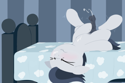Size: 3860x2560 | Tagged: explicit, artist:dtcx97, ahegao, autofacial, bed, blushing, colt, cum, cum on self, cumming, facial, flared, foal, foalcon, g4, glazed dick, heart flare, high res, horsecock, imported from derpibooru, male, masturbation, nudity, open mouth, orgasm, pegasus, penis, pony, redraw, rumble, solo, solo male, throbbing