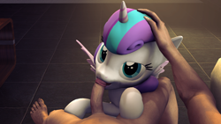 Size: 1920x1080 | Tagged: explicit, artist:captainfreeman, princess flurry heart, 3d, blowjob, cute, cute porn, foalcon, foreskin, g4, human, human male, human male on filly, human on pony action, human penis, imported from derpibooru, interspecies, just the tip, male, nudity, older, oral, penis, pony, sex, source filmmaker, straight