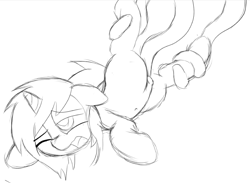 Size: 847x619 | Tagged: explicit, semi-grimdark, artist:datte-before-dawn, oc, oc:starlight blossom, derpibooru exclusive, female, filly, foal, foalcon, imported from derpibooru, monochrome, nudity, oc only, penetration, sex, sketch, solo, solo female, tentacle porn, tentacles, tentacles on female, vaginal, vulva