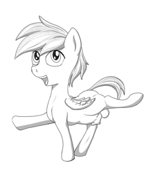 Size: 1023x1143 | Tagged: explicit, artist:b-i-r, oc, oc:soft breeze, balls, colt, foal, foalcon, imported from derpibooru, lifted leg, male, nudity, oc only, sheath, solo, solo male